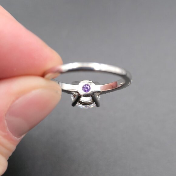 Size 9.5 Sterling Silver Brilliant Cubic Zirconia Gems Ring A6251 - Picture 7 of 10